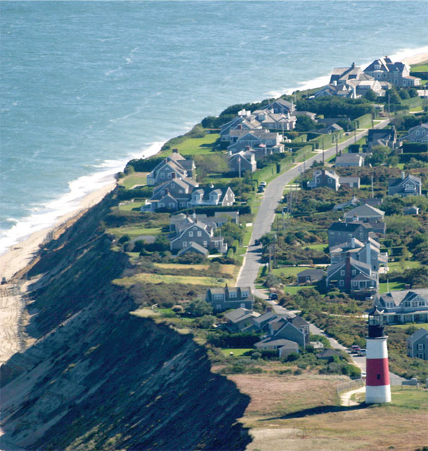 The Sconset Bluff and Sankaty Light in October 2003.